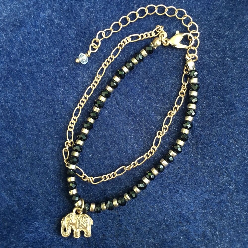 Gold Elephant Bracelet